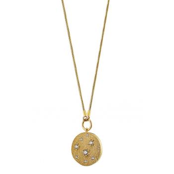Colier placat cu aur de 18K si decorat cu zirconia