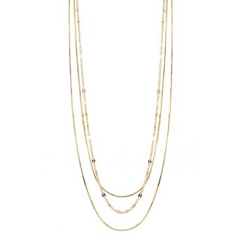 Colier placat cu aur de 18K si siraguri multiple