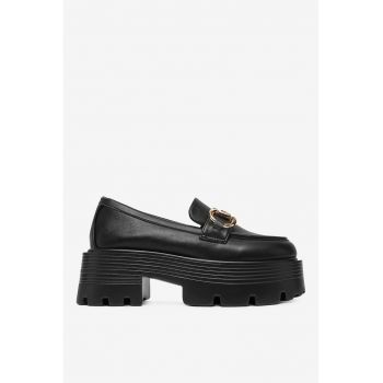 Mocasini Sintetic Negru