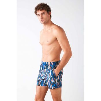 Pantaloni scurti de baie cu snur si model