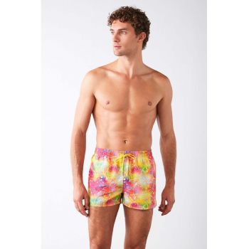 Pantaloni scurti de baie cu snur si model
