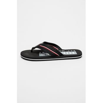 Papuci flip-flop cu bareta cu broderie