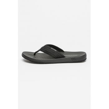 Papuci flip-flop cu bareta din material textil
