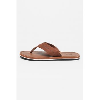 Papuci flip-flop cu imprimeu logo