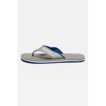 Papuci flip-flop cu imprimeu logo