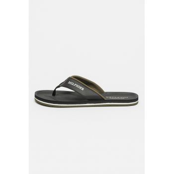 Papuci flip-flop cu imprimeu logo