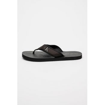 Papuci flip-flop din bumbac cu talpa plata
