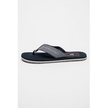 Papuci flip-flop din in cu logo