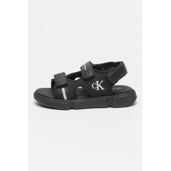 Sandale cu inchidere velcro si logo Sandale cu inchidere velcro si logo