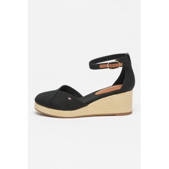 Sandale cu talpa wedge Flag