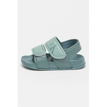 Sandale din piele ecologica cu inchidere velcro
