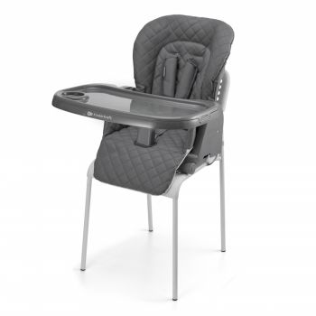 Scaun de masa pentru copii Kinderkraft Tulo Grey 3 in 1