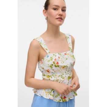 Top cu imprimeu floral