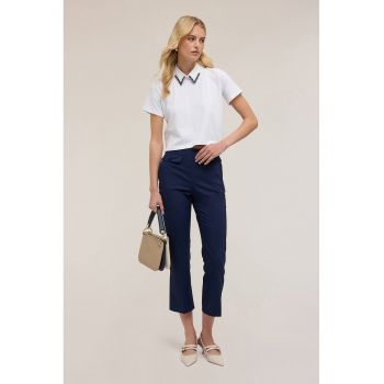 Tricou crop polo