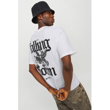 Tricou de bumbac cu imprimeu pe partea din spate