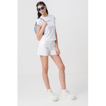 Tricou slim fit cu logo
