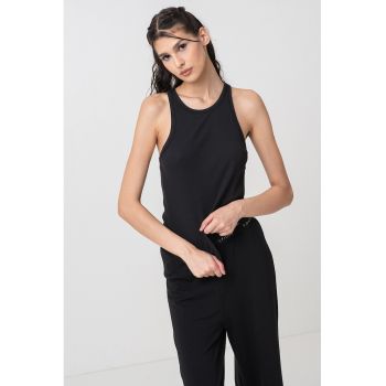Bluza slim fit cu spate decupat Bluza slim fit cu spate decupat
