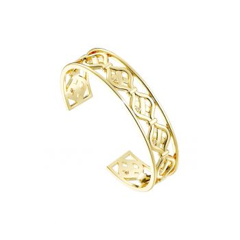 Bratara placata cu aur de 18K si decorata cu zirconia