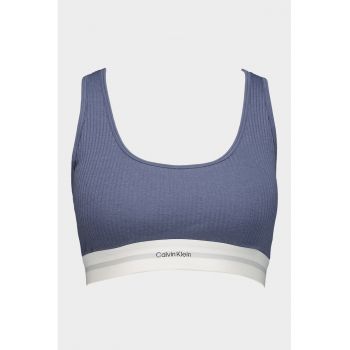 Bustiera din amestec de modal si bumbac organic cu striatii