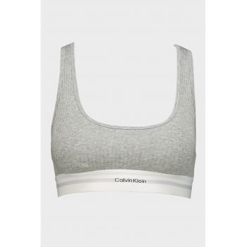Bustiera din amestec de modal si bumbac organic cu striatii