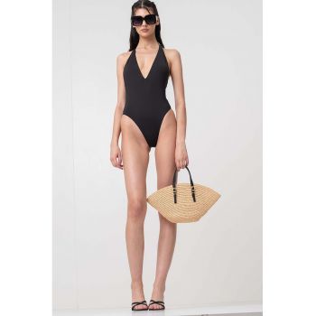 Costum de baie intreg cu decolteu adanc