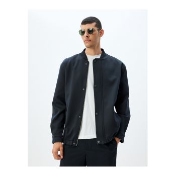 Jacheta cu model uni si fermoar