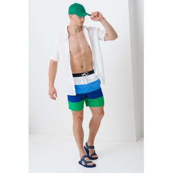 Pantaloni scurti de baie cu model cu dungi