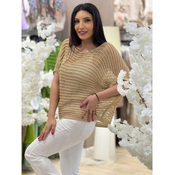Bluza aurie tricotata