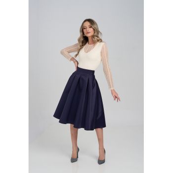 Bluza slim fit de dantela