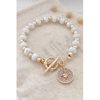 Bratara cu talisman cu cristale zirconia