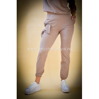 Pantaloni din bumbac cu funda