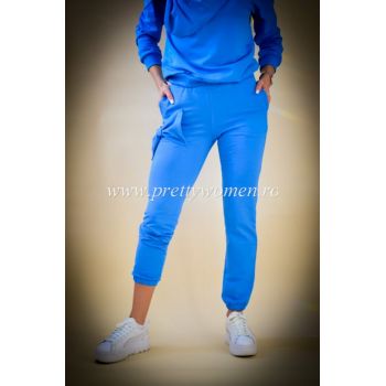 Pantaloni din bumbac cu funda