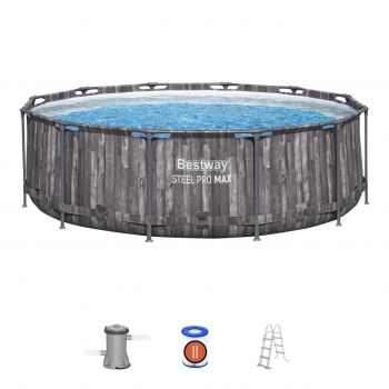 Piscina Bestway Steel Pro Max, 3.66x1 m, Gri