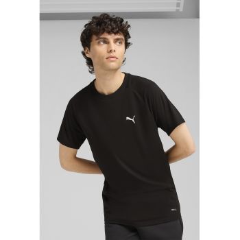 Tricou cu decolteu la baza gatului si detaliu logo