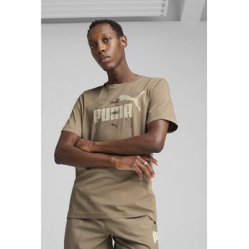 Tricou cu decolteu la baza gatului si imprimeu logo