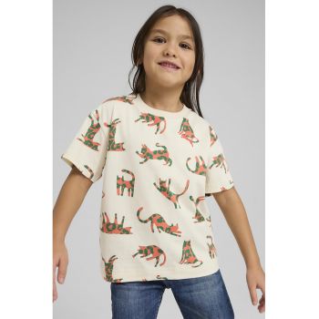 Tricou cu imprimeu cu pisici