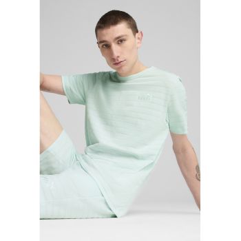 Tricou din amestec de bumbac cu logo brodat