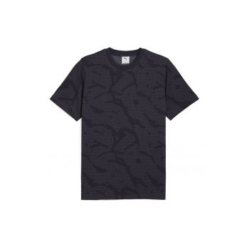 Tricou din bumbac cu decolteu la baza gatului