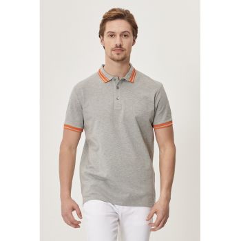 Tricou polo slim fit de bumbac