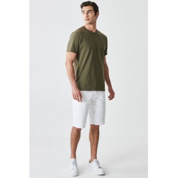 Tricou slim fit de bumbac