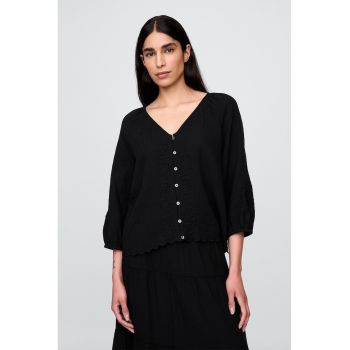 Bluza supradimensionata cu decolteu in V