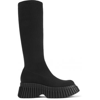 Cizme medii fara inchidere cu talpa wedge Pix