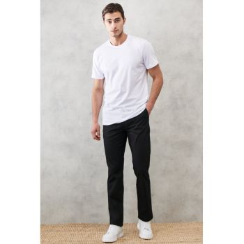 Pantaloni chino cu talie medie