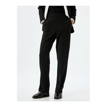 Pantaloni drepti cu pensa