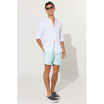 Pantaloni scurti de baie in dungi