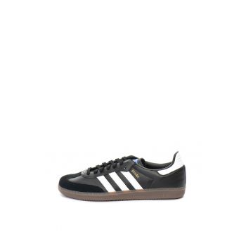 Pantofi sport de piele si piele intoarsa - cu detalii contrastante Samba