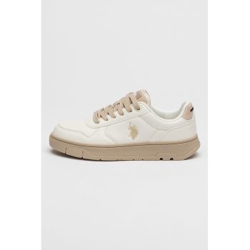 Pantofi sport din piele ecologica cu detalii contrastante Sona