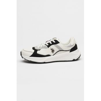 Pantofi sport din piele ecologica cu garnituri contrastante Karina