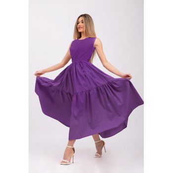 Rochie fara maneci cu buzunare laterale
