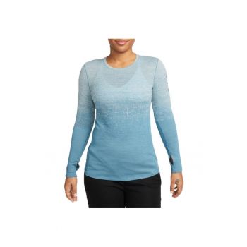 Bluza alergare dama  Dri-FIT Advance Run Division SS 2023 - Gri/Bleu
